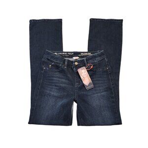 Lauri Felt High-Rise Silky Baby Bell Jeans  NWT